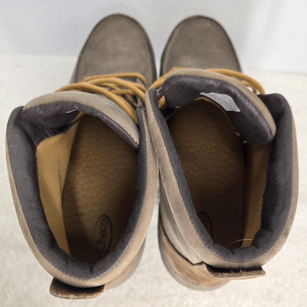 Chaco Brio Moc Toe Men's Size 11.5 Casual Lace-Up Leather Boots Brown J150179 - Picture 13 of 16